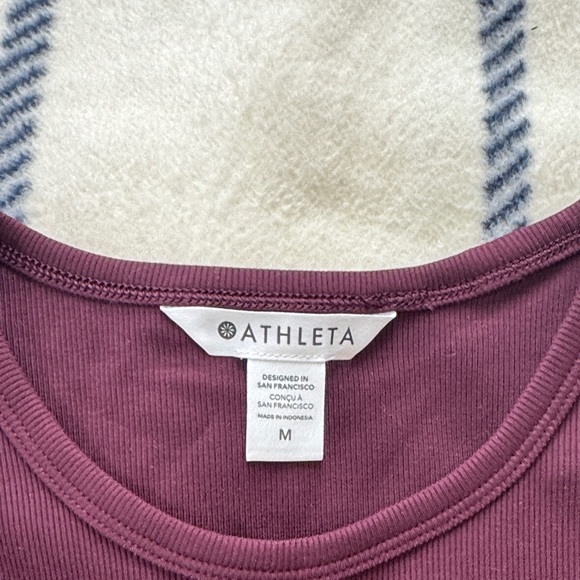 Athleta Plum Ribbed Tank - Picture 2 of 3